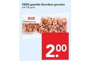 deen gepelde noordzee garnalen