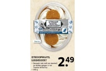 stroopwafel ijsdessert
