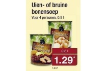 uien of bruine bonensoep