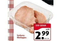 varkensfiletlapjes