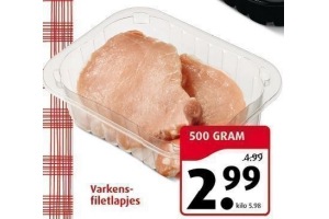 varkensfiletlapjes