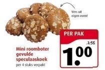 mini roomboter gevulde speculaaskoek