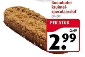 roomboter kruimel speculaassloof