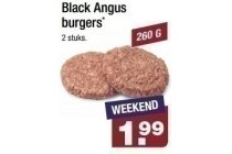 black angus burgers