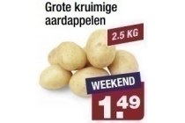 grote kruimige aardappelen