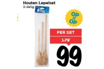 houten lepelset