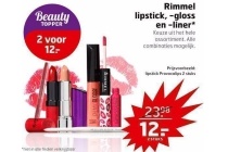 rimmel lipstick gloss en liner