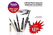 l or en eacute al paris mascara superstar en eyeliner