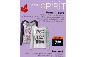 true spirit dames t shirt