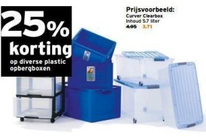 plastic opbergboxen