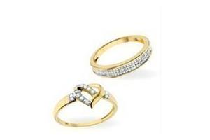 gouden ringen met diamant van lucardi