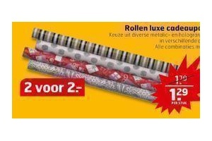 rollen luxe cadeaupapier