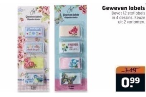 geweven labels