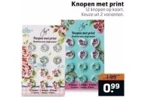 knopen met print