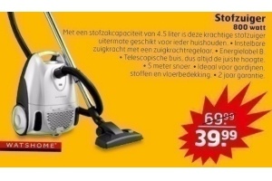 Nominaal alias fax Watshome Stofzuiger voor €39,99 - Beste.nl