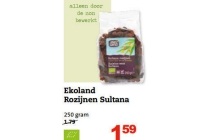 ekoland rozijnen sultana