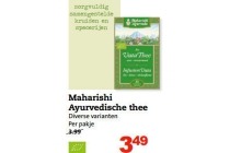 maharishi ayurvedische thee