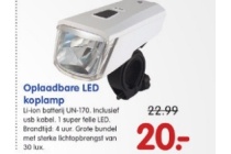 oplaadbare led koplamp