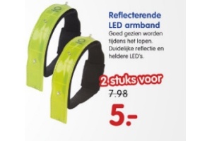 reflecterende led armband