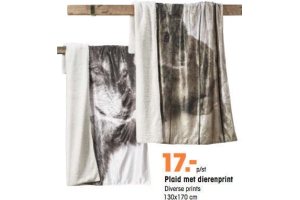 plaid met dierenprint