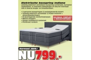 elektrische boxspring indiana