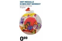 sint medaille ik ben zoet geweest