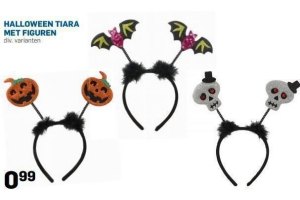 halloween tiara met figuren