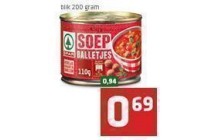 spar soepballetjes