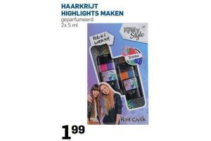 haarkrijt highlights maken