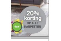 20 korting op alle karpetten