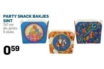 party snack bakjes sint