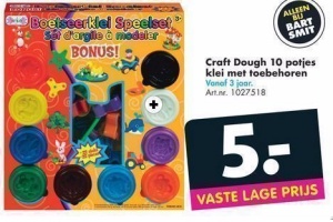 craft dough 10 potjes klei met toebehoren