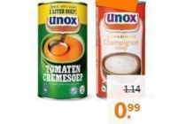 unox geconcentreerde soep in blik