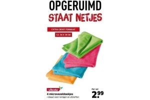 4 microvezeldoekjes