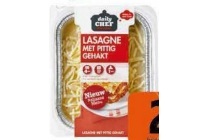 daily chef lasagne met pittig gehakt