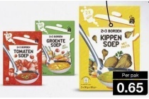 2x3 borden soep
