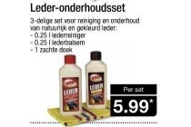 leder onderhoudsset