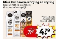 gliss kur haarverzorging en styling