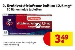 kruidvat diclofenac kalium 12 5 mg