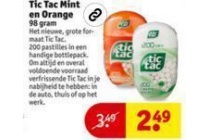 tic tac mint en orange