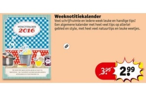 weeknotitiekalender