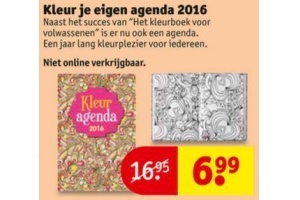 kleur je eigen agenda