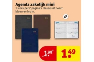 agenda zakelijk mini