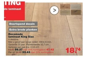 decomode laminaat king size