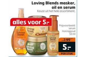 loving blends masker oil en serum
