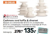 cashmere rond koffie en amp dinerset