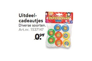 uitdeelcadeautjes