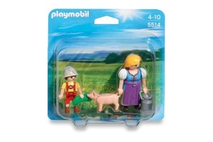 playmobil duopack boerin en zoon