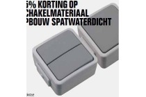 schakelmateriaal opbouw spatwaterdicht