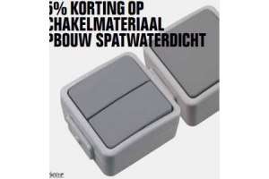 schakelmateriaal opbouw spatwaterdicht